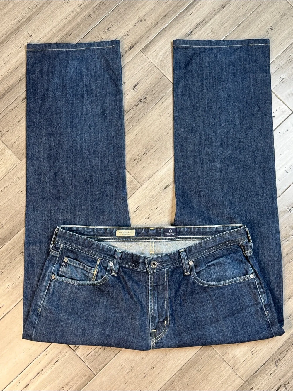 AG ADRIANO GOLDSCHMIED THE PROTEGE STRAIGHT LEG JEANS MENS PREMIUM SIZE 38